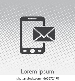 sms (mms) icon. vector illustration