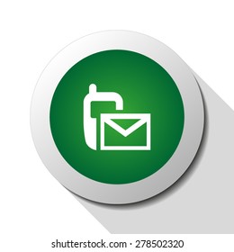 Sms (mms), web icon. Vector design