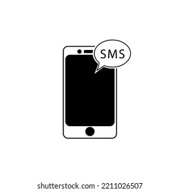 sms Mobile phone icon vector. Message icon design.