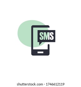SMS - Modern Icon (Pictogram)