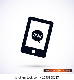 Sms phone vector icon