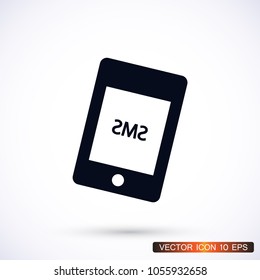Sms phone vector icon