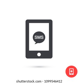 Sms phone vector icon