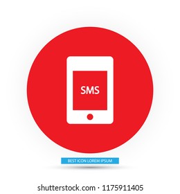 Sms phone vector icon