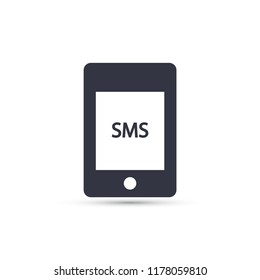 Sms phone vector icon