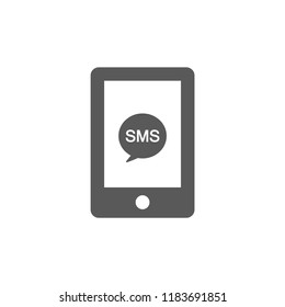 Sms phone vector icon