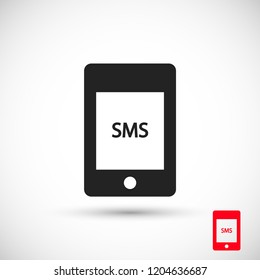 Sms phone vector icon