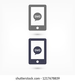 Sms phone vector icon