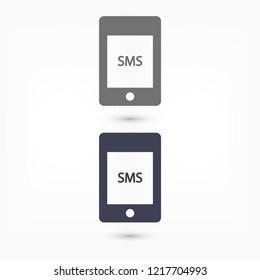 Sms phone vector icon
