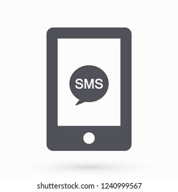 Sms phone vector icon
