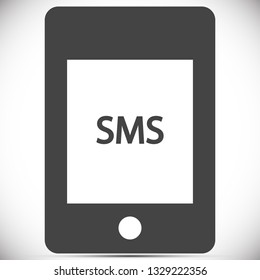 Sms phone vector icon