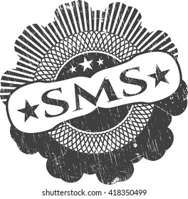 sello de goma de SMS