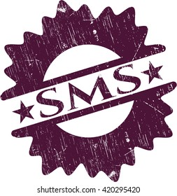 SMS rubber grunge texture seal