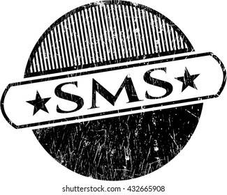 SMS rubber seal with grunge texture