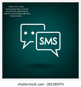 SMS sign icon