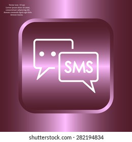 SMS sign icon