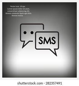 SMS sign icon