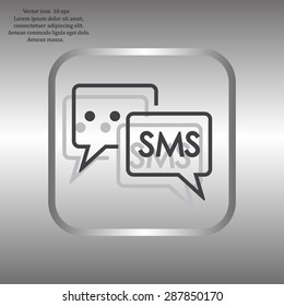 SMS sign icon