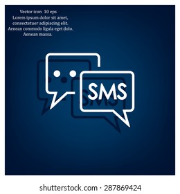 SMS sign icon
