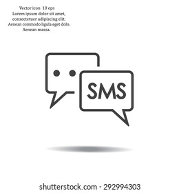 SMS sign icon