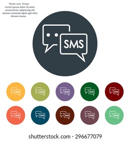 SMS sign icon