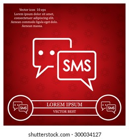 SMS sign icon