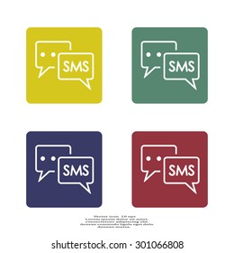 SMS sign icon