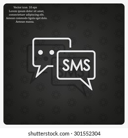 SMS sign icon