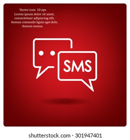 SMS sign icon