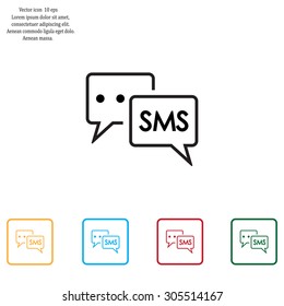 SMS sign icon