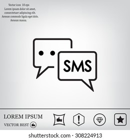 SMS sign icon
