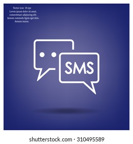 SMS sign icon