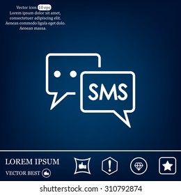 SMS sign icon