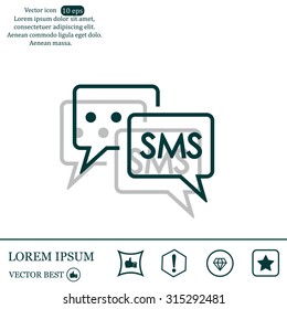 SMS sign icon
