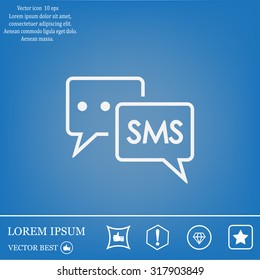 SMS sign icon