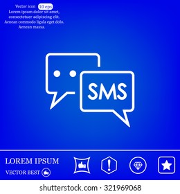 SMS sign icon