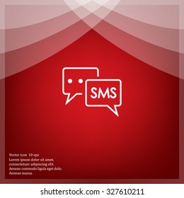 SMS sign icon
