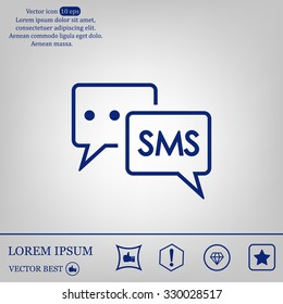 SMS sign icon