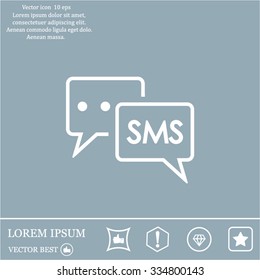 SMS sign icon