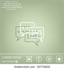 SMS sign icon