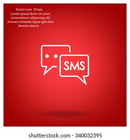 SMS sign icon