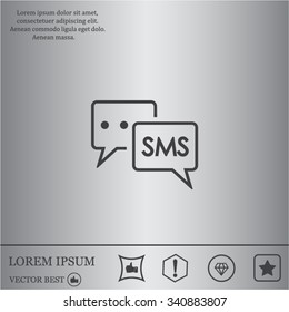 SMS sign icon