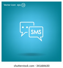 SMS sign icon