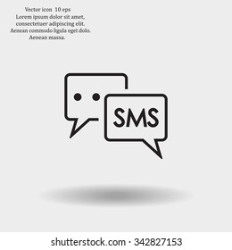 SMS sign icon
