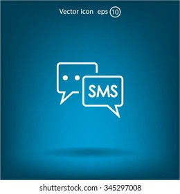 SMS sign icon