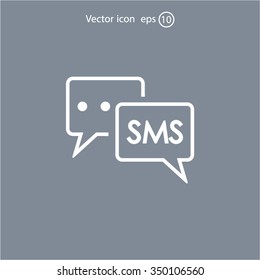 SMS sign icon