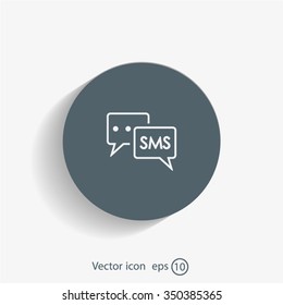 SMS sign icon