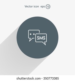 SMS sign icon