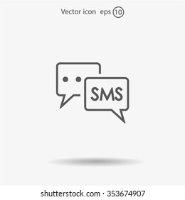 SMS sign icon