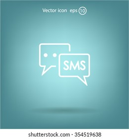 SMS sign icon